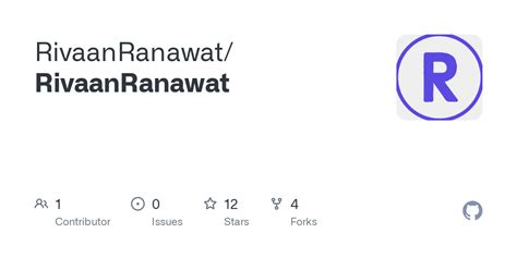 rntwt|RivaanRanawat (Rivaan Ranawat) · GitHub.